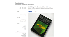 Desktop Screenshot of dataisnature.com
